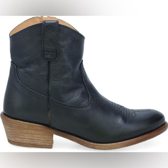 Miz Mooz Carlitos Western Bootie Black Leather Boots (Women) Size 8.5 EU 39 - Picture 11 of 11